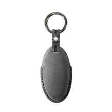 Alcantara Car Key Fob Cover for Nissan Model A with Buckle - Space Grey