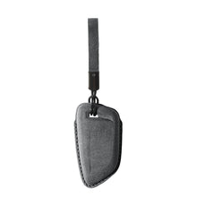 Alcantara Car Key Fob Cover for BMW | Model E with Buckle - Space Grey