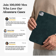 Alcantara iPad Cover - For iPad Air 11 inch (2024/2026) - Navy Blue