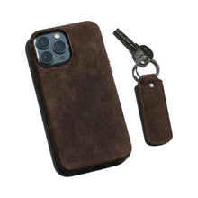Alcantara Keychain - Chocolate Brown