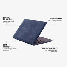 Alcantara MacBook Air Cover - For 13.6 inch (2022 M2 - 2025 M4) - Ocean Blue