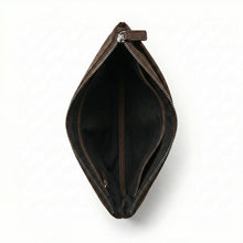 Alcantara Pouch - Chocolate brown