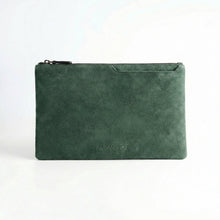 Alcantara Pouch - Midnight Green