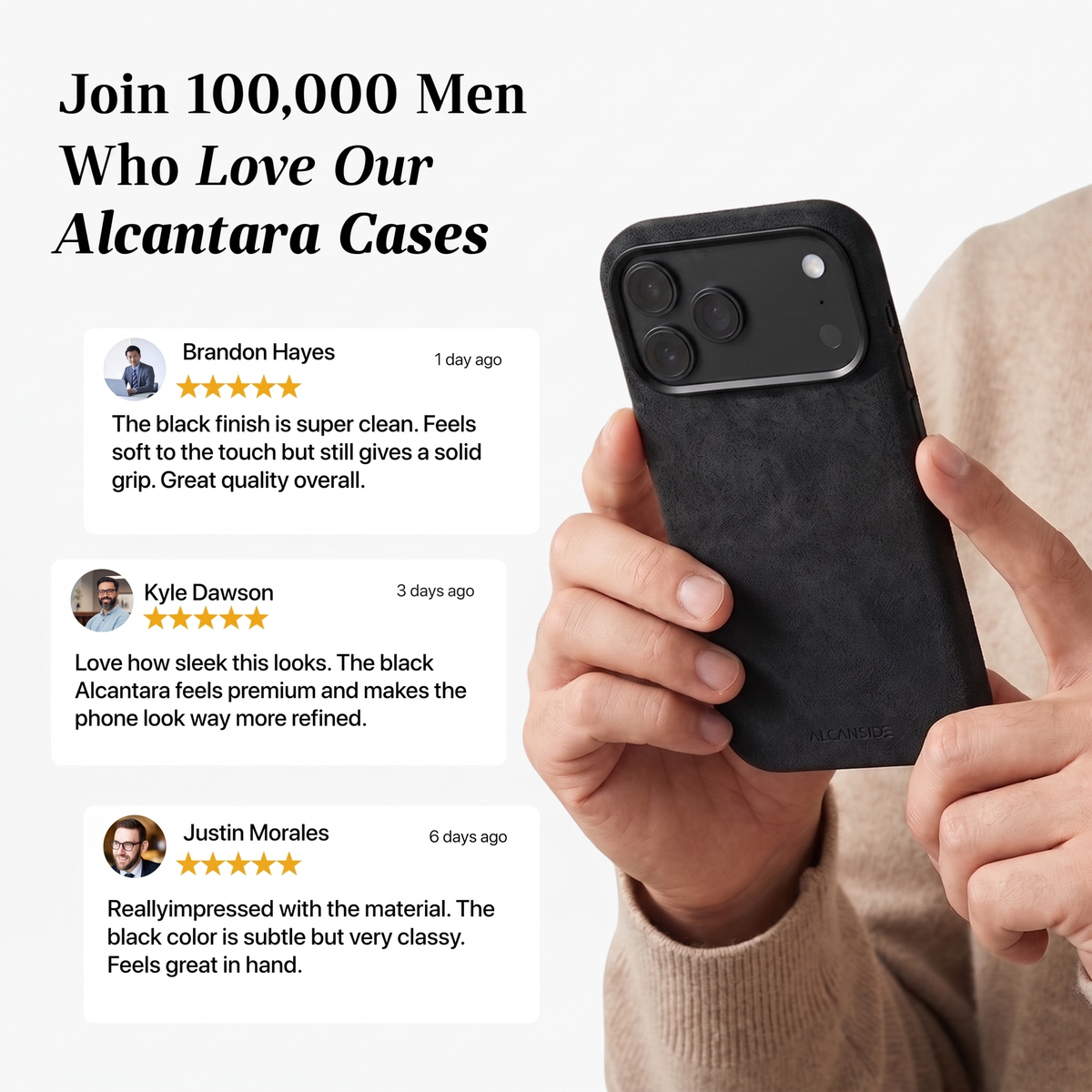 iPhone 18 Pro - Alcantara Case - Deep Black