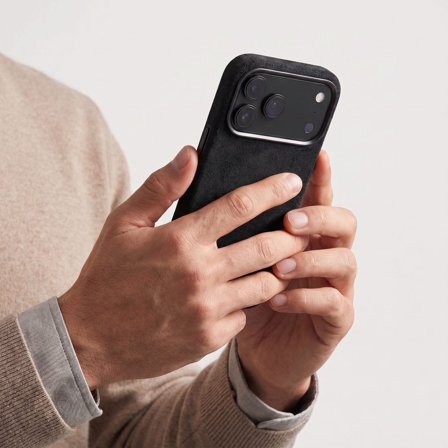 iPhone 18 Pro Max - Alcantara Case - Deep Black