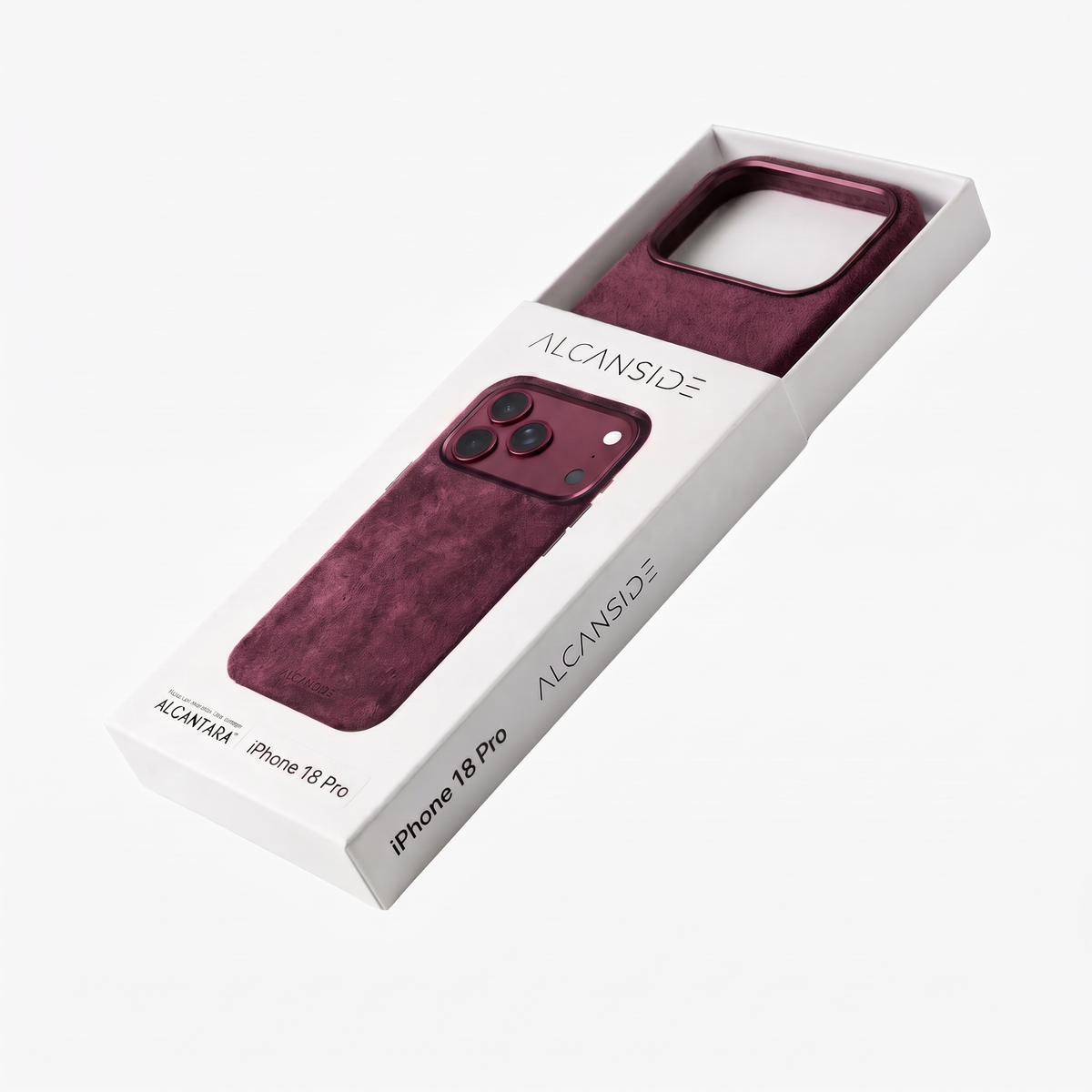 iPhone 18 Pro - Alcantara Case - Wine Red
