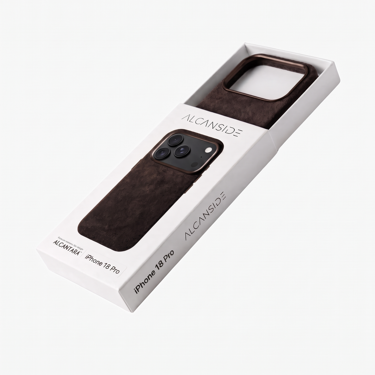 iPhone 18 Pro - Alcantara Case - Chocolate Brown