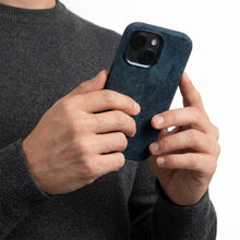 iPhone 15 - Alcantara Case - Navy Blue