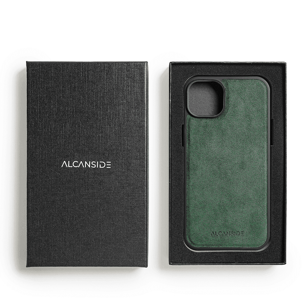 iPhone 15 - Alcantara Back Cover - Midnight Green