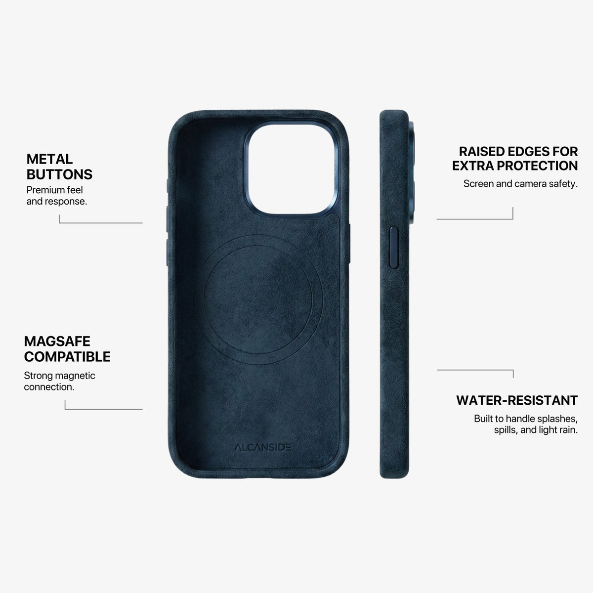 iPhone 16 Pro - Alcantara Case - Navy Blue