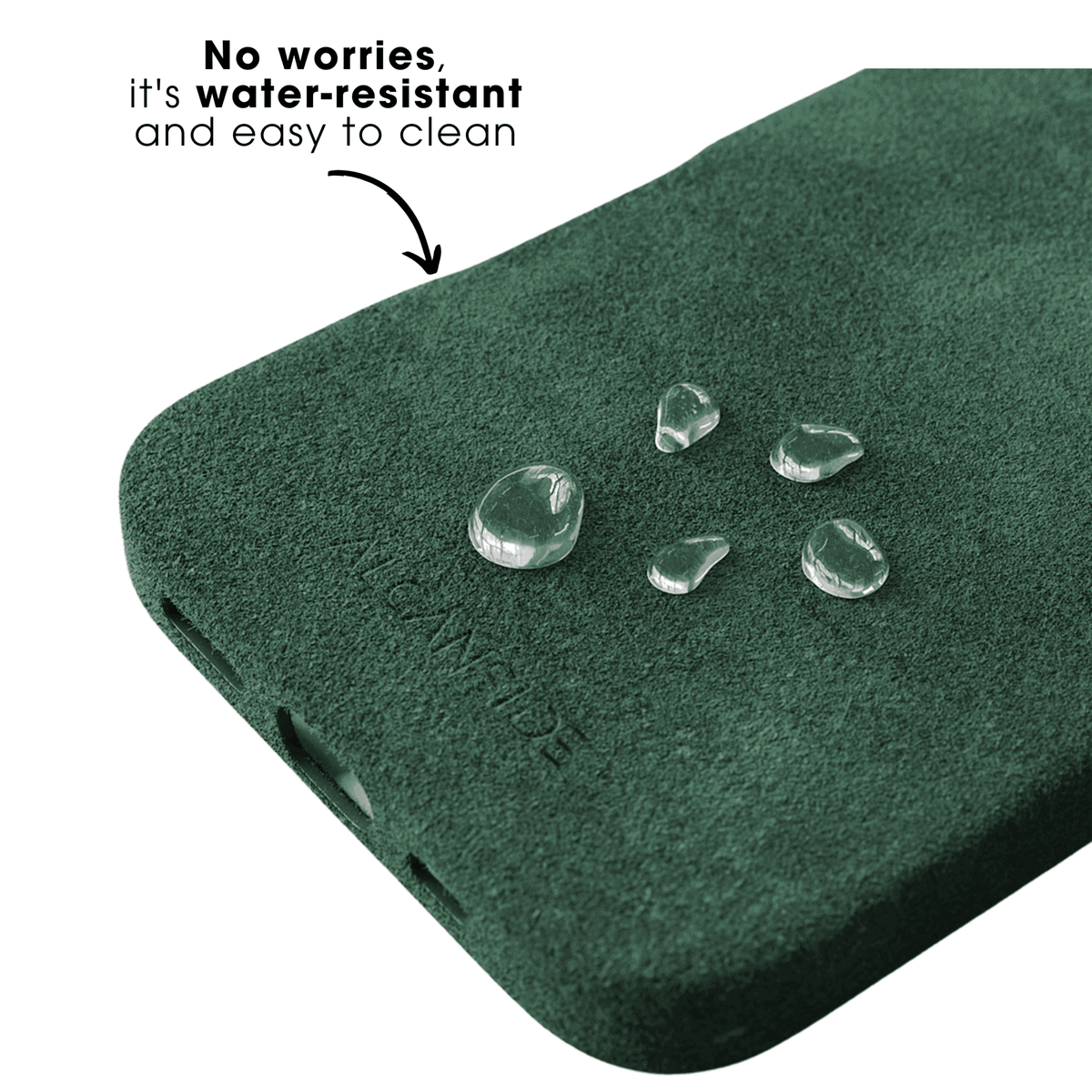 iPhone 17e - Alcantara Case - Midnight Green