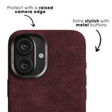iPhone 17e - Alcantara Case - Wine Red