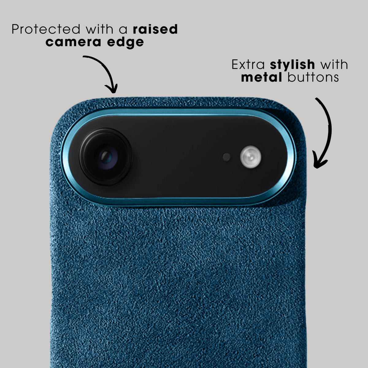 iPhone 17 Air - Alcantara Case - Ocean Blue