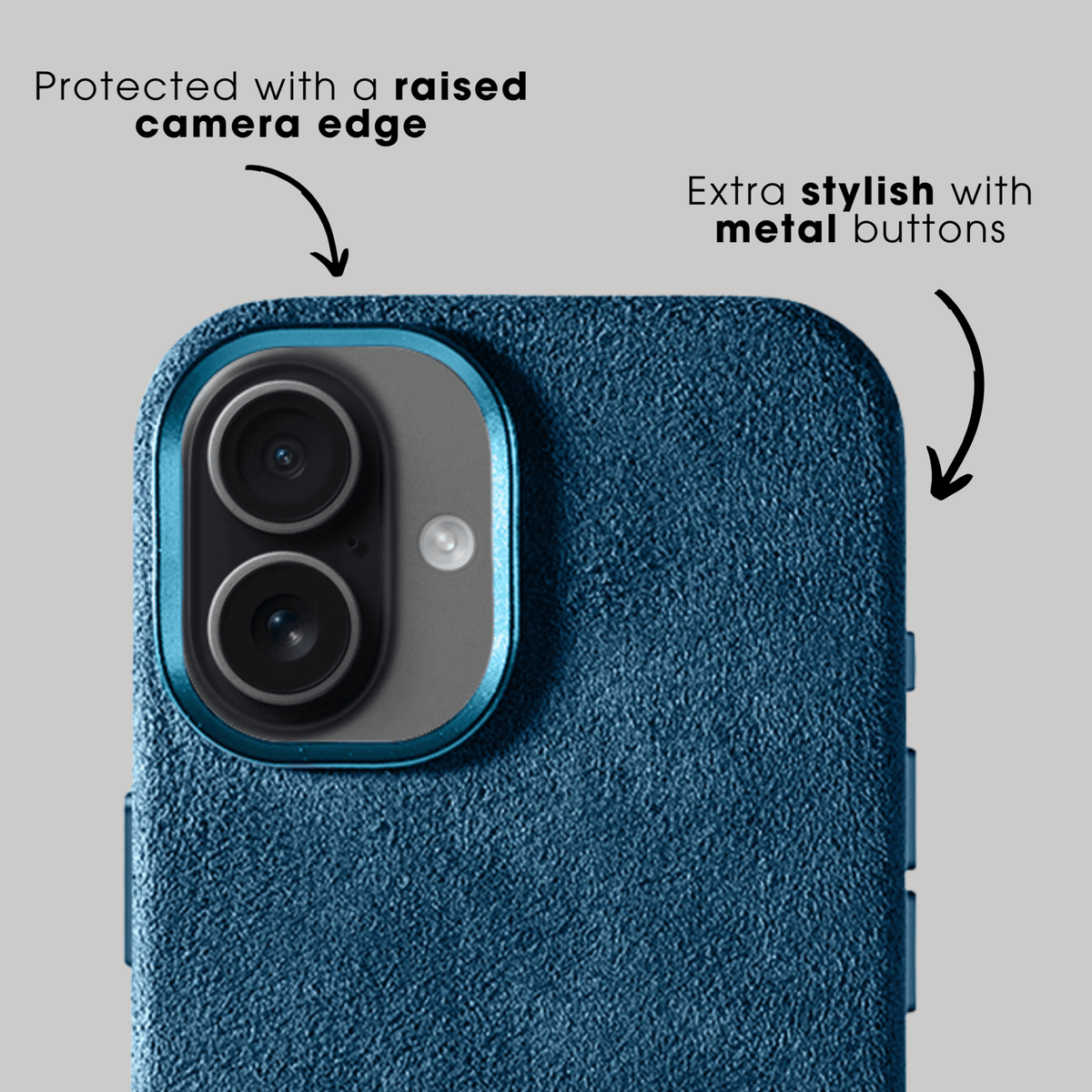 iPhone 17 - Alcantara Case - Ocean Blue