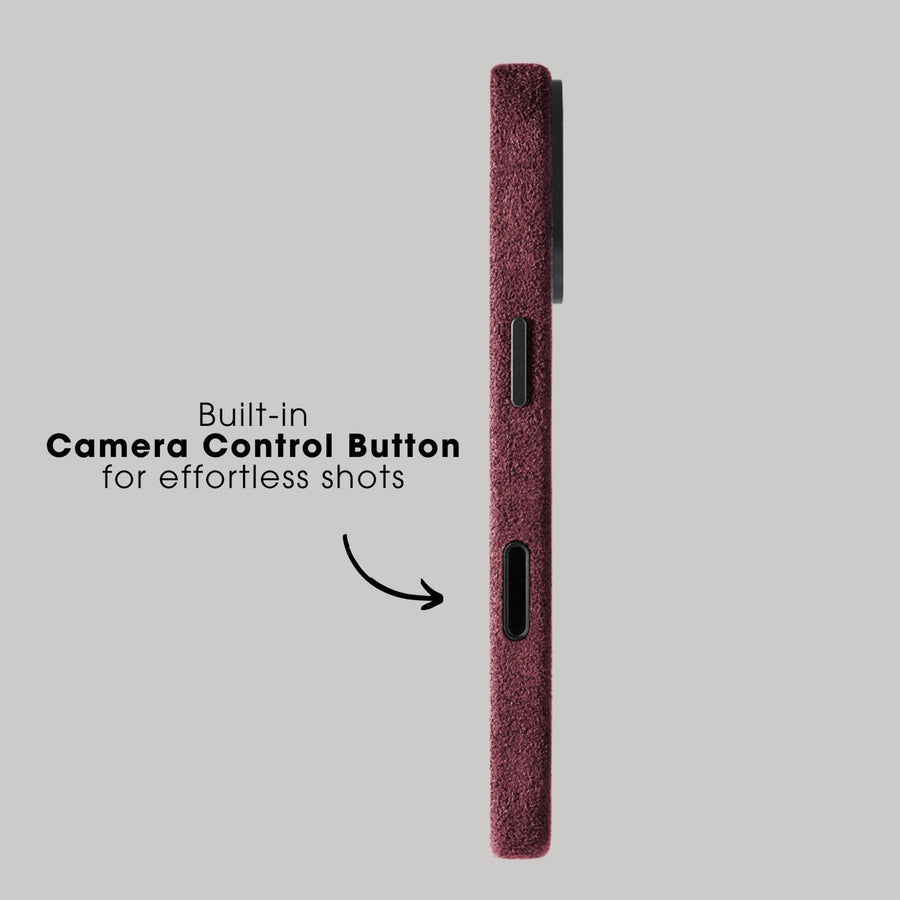 iPhone 17 - Alcantara Case - Wine Red