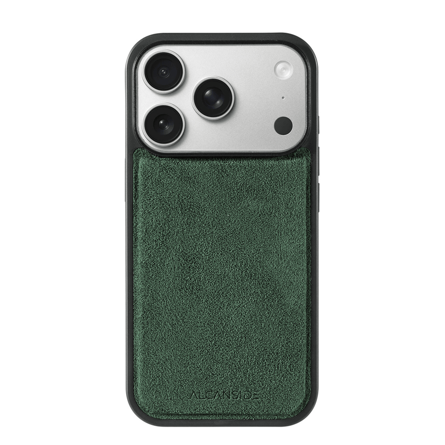 iPhone 17 Pro - Alcantara Back Cover - Midnight Green