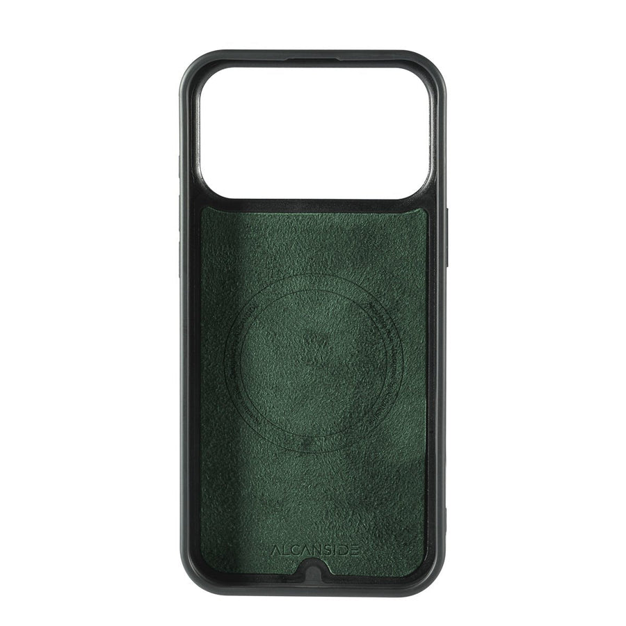 iPhone 17 Pro - Alcantara Back Cover - Midnight Green