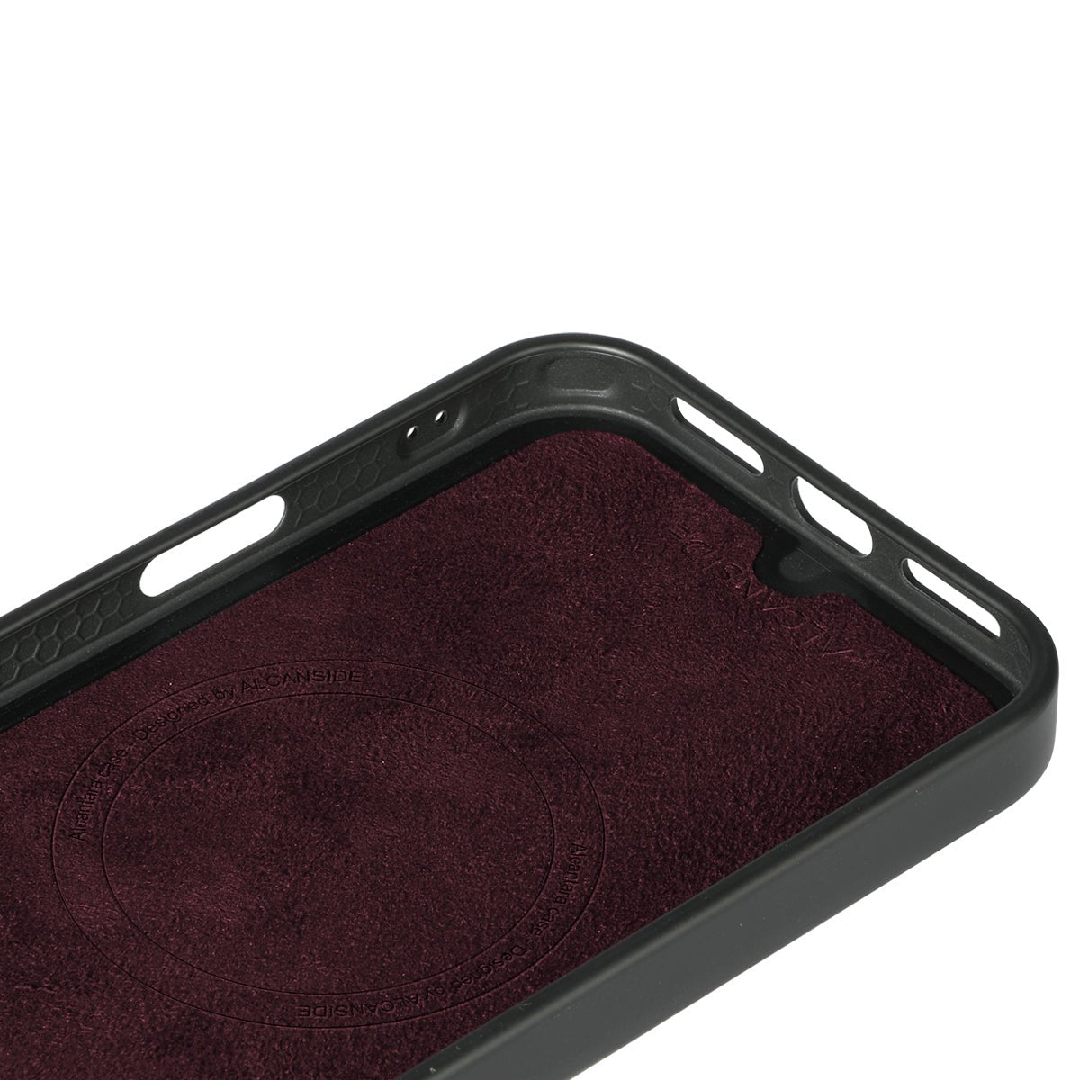 iPhone 17 Pro - Alcantara Back Cover - Wine Red