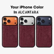 iPhone 17 Pro - Alcantara Back Cover - Wine Red