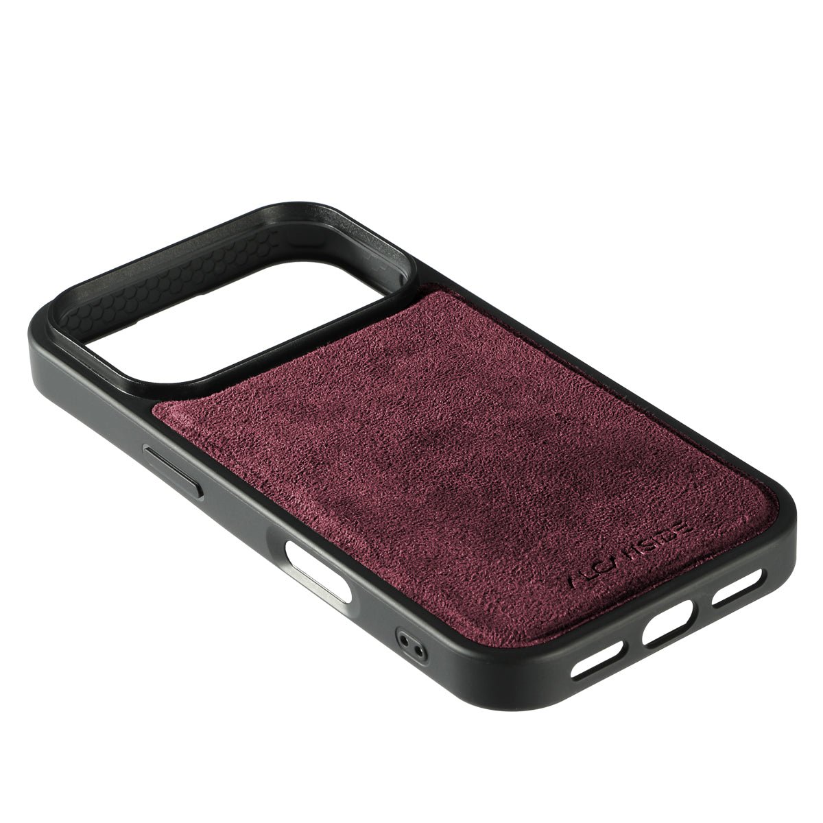 iPhone 17 Pro Max - Alcantara Back Cover - Wine Red
