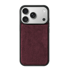 iPhone 17 Pro Max - Alcantara Back Cover - Wine Red