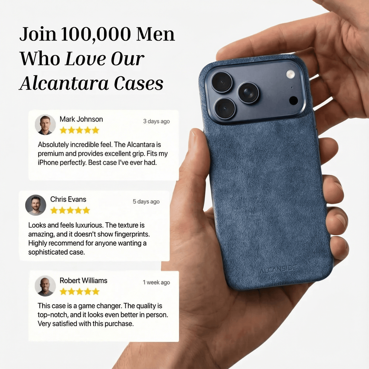 iPhone 17 Pro - Alcantara Case - Ocean Blue