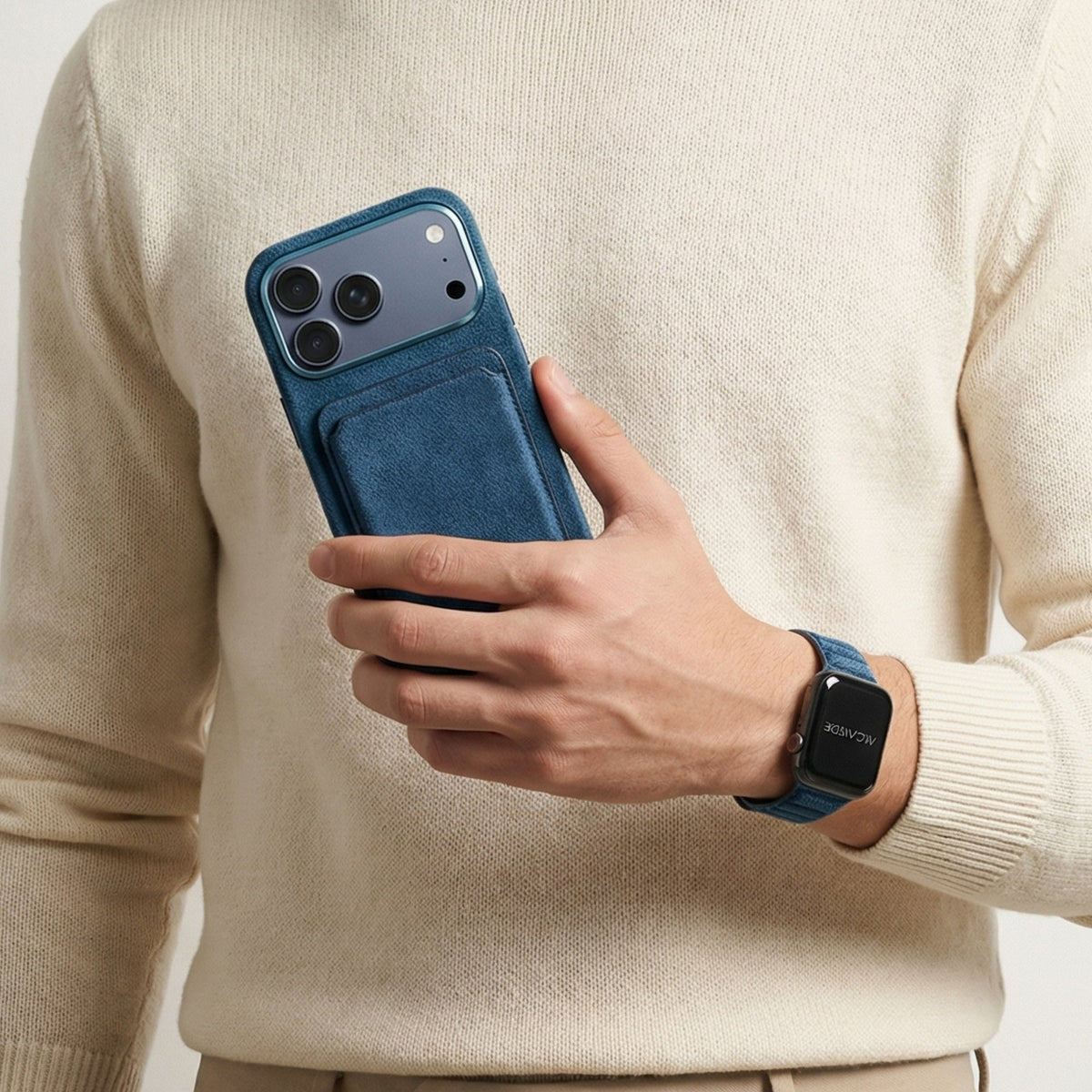 iPhone 17 Pro - Alcantara Case - Ocean Blue