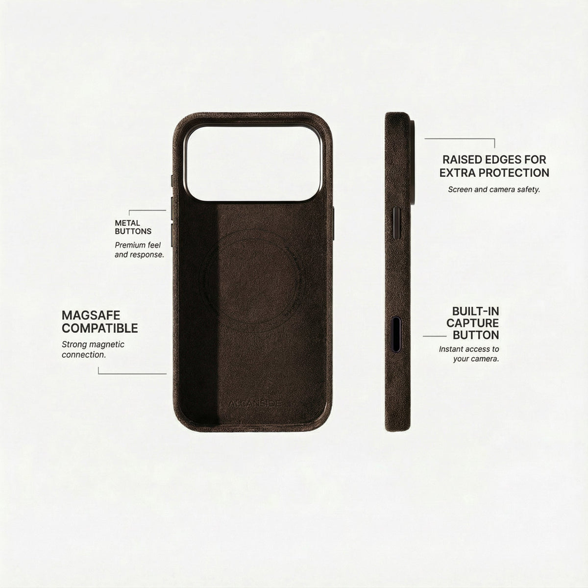 iPhone 18 Pro Max - Alcantara Case - Chocolate Brown