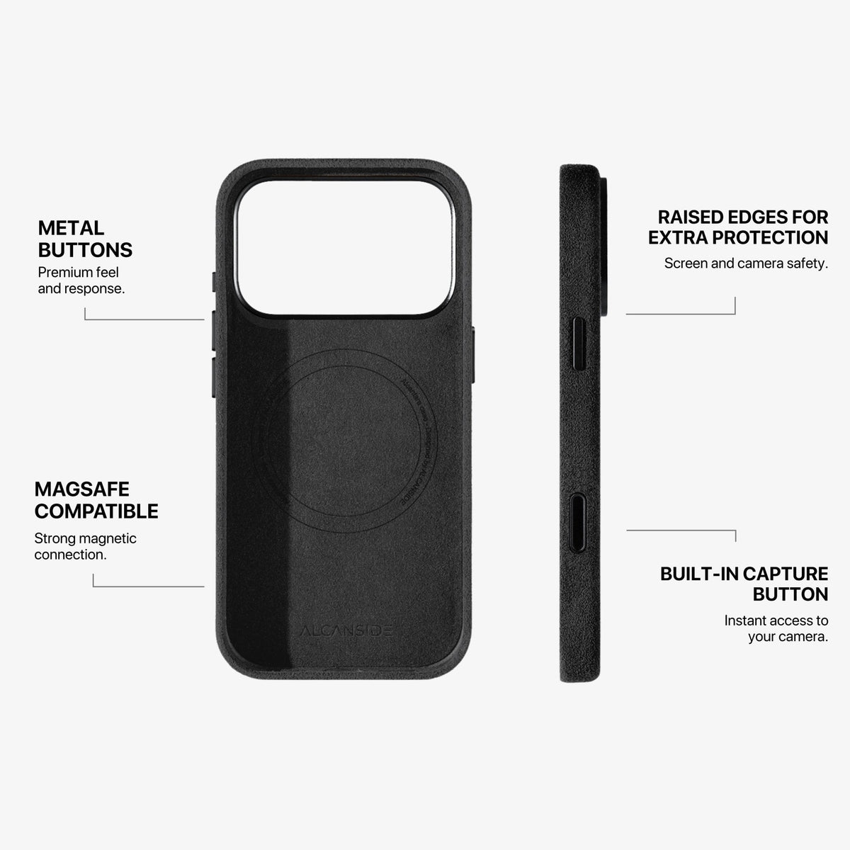 iPhone 17 Pro - Alcantara Case - Deep Black