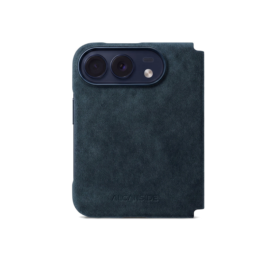 iPhone Duo - Alcantara Case - Navy Blue