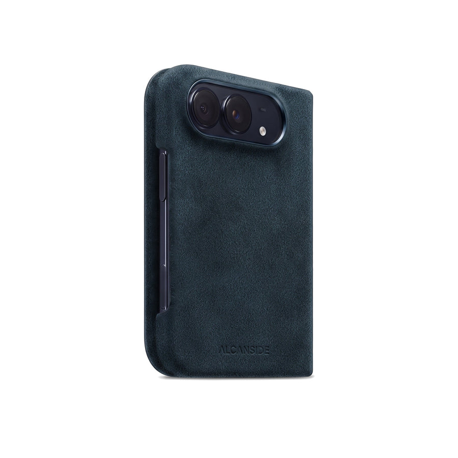 iPhone Duo - Alcantara Case - Navy Blue